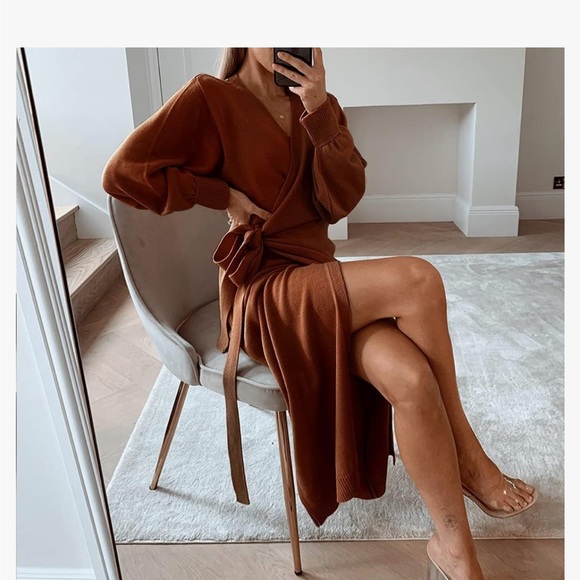 EXLURA Womens Knit Sweater Dress. - Picture 5 of 8